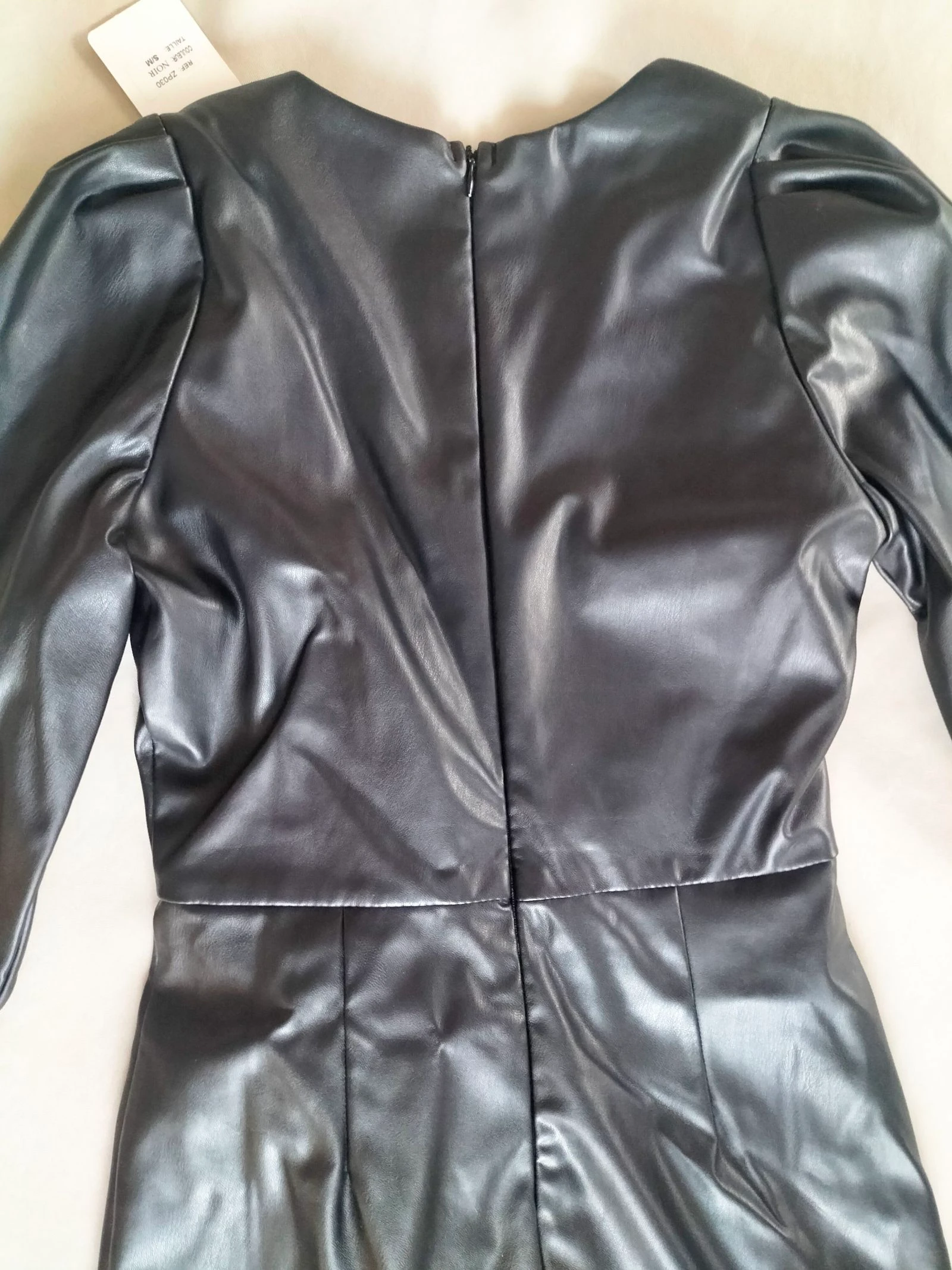 Black Faux Leather Dress S/M | Kilky | New – photo 8